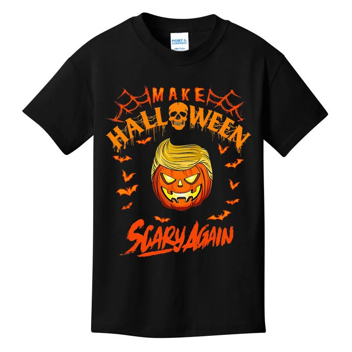 Make Halloween Scary Again Funny Trump Kids T-Shirt