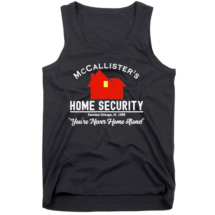 McCallister's Home Security Christmas Alone Chicago Burglars Tank Top