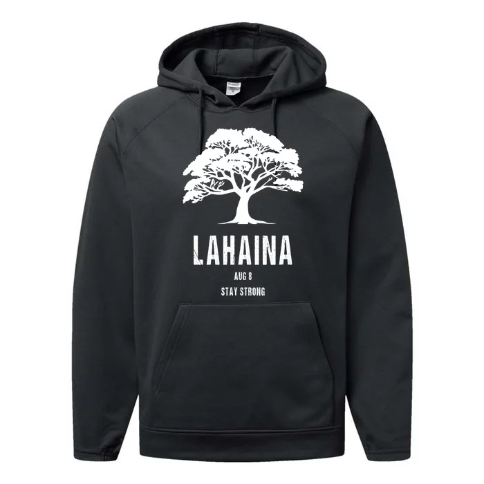 Maui Hawaii Strong Maui Wildfire Lahaina Survivor Performance Fleece Hoodie