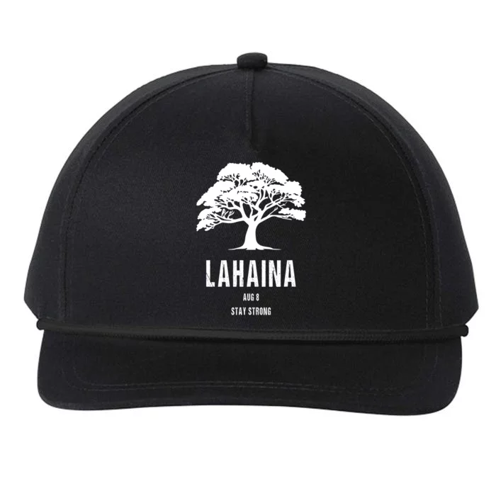 Maui Hawaii Strong Maui Wildfire Lahaina Survivor Snapback Five-Panel Rope Hat