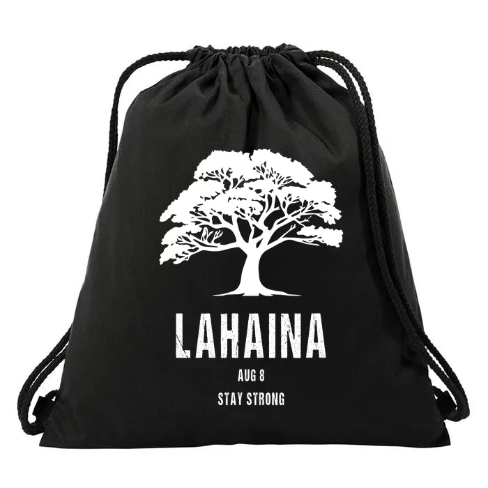 Maui Hawaii Strong Maui Wildfire Lahaina Survivor Drawstring Bag