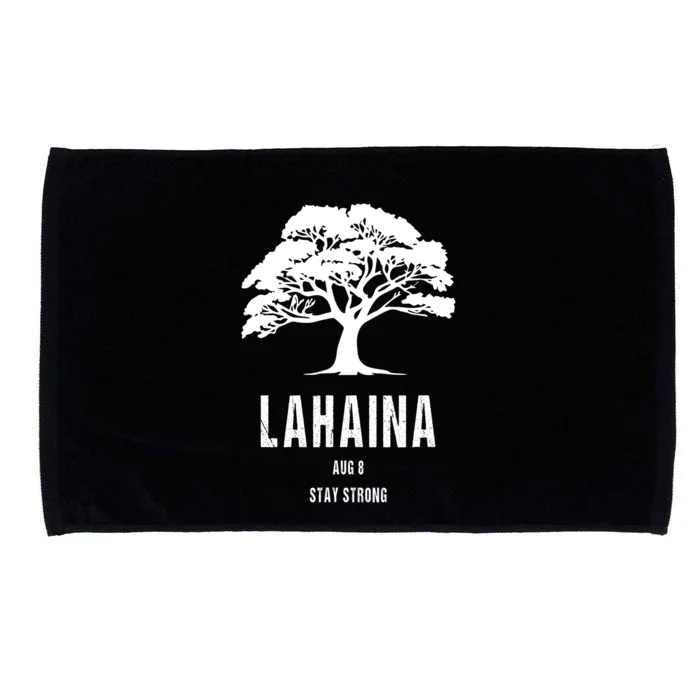 Maui Hawaii Strong Maui Wildfire Lahaina Survivor Microfiber Hand Towel