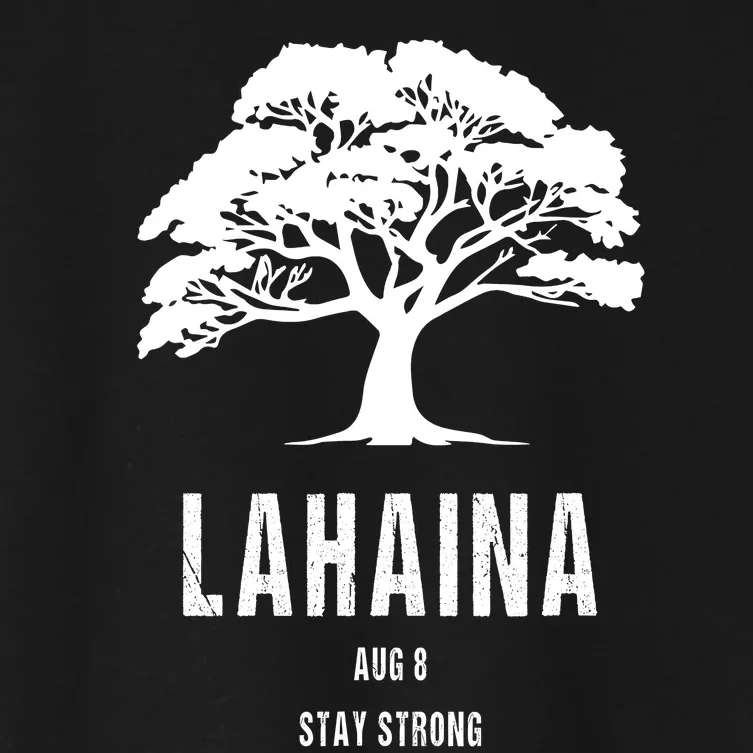 Maui Hawaii Strong Maui Wildfire Lahaina Survivor Women's Crop Top Tee