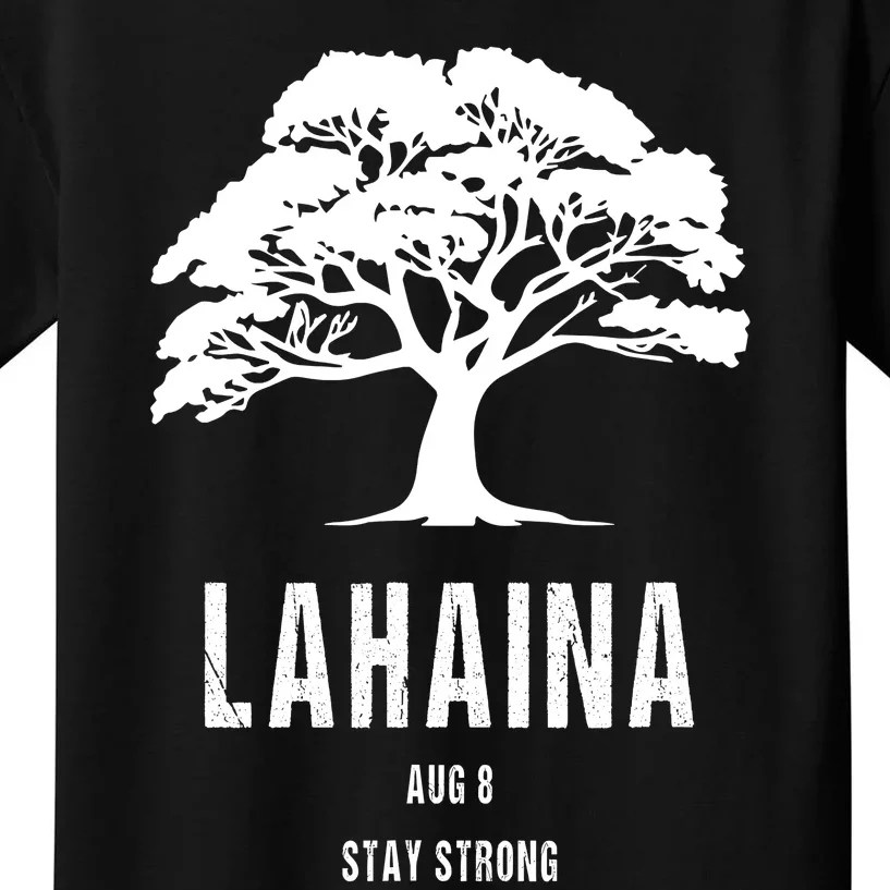 Maui Hawaii Strong Maui Wildfire Lahaina Survivor Kids T-Shirt