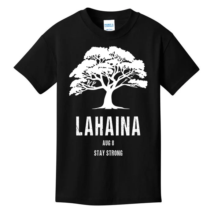 Maui Hawaii Strong Maui Wildfire Lahaina Survivor Kids T-Shirt