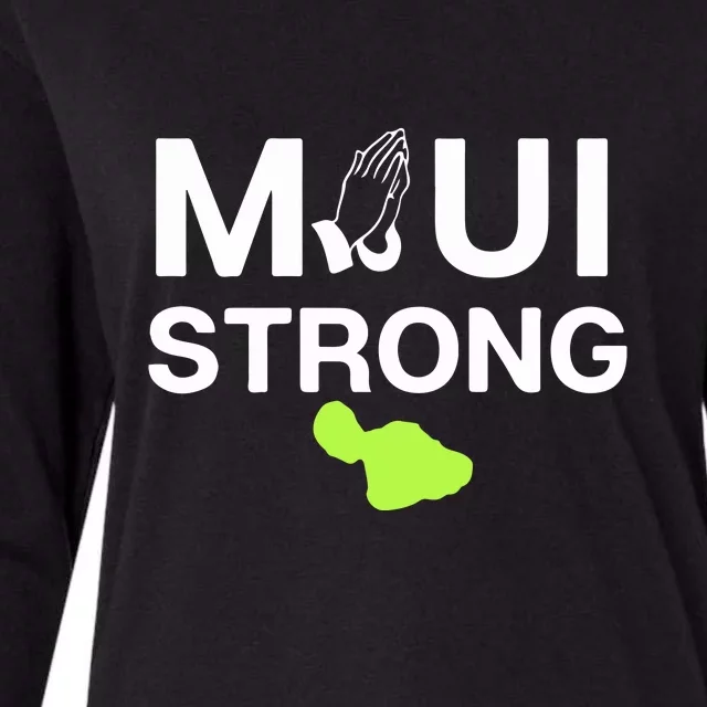 Maui Hawaii Strong Gift Womens Cotton Relaxed Long Sleeve T-Shirt