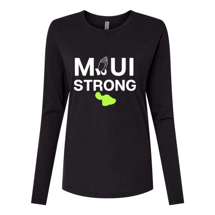 Maui Hawaii Strong Gift Womens Cotton Relaxed Long Sleeve T-Shirt