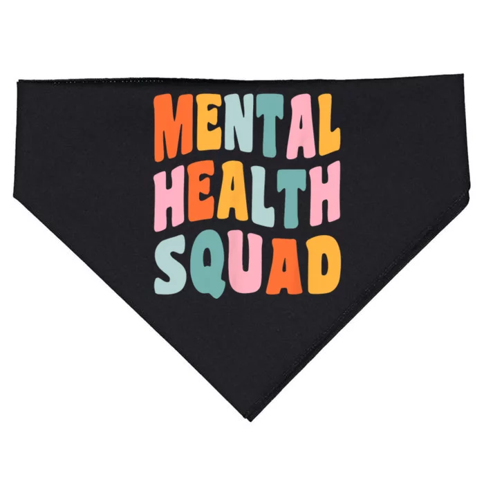 Mental Health Squad Awareness USA-Made Doggie Bandana