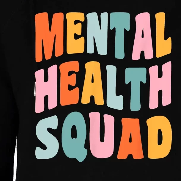 Mental Health Squad Awareness Womens Funnel Neck Pullover Hood