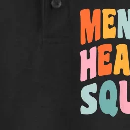 Mental Health Squad Awareness Dry Zone Grid Performance Polo