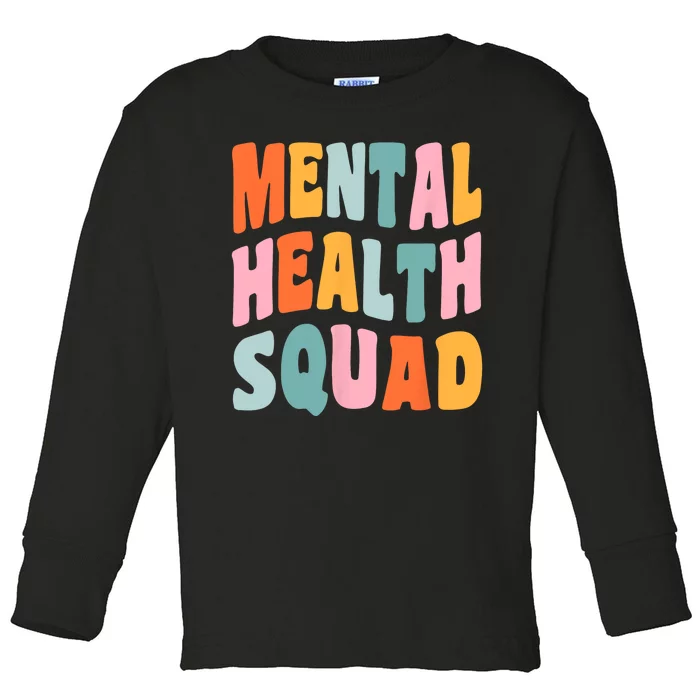 Mental Health Squad Awareness Toddler Long Sleeve Shirt