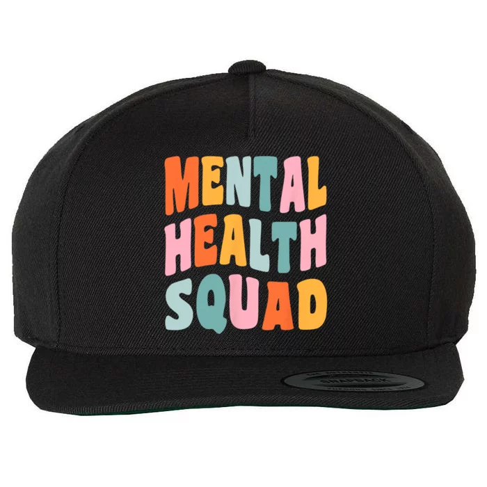 Mental Health Squad Awareness Wool Snapback Cap