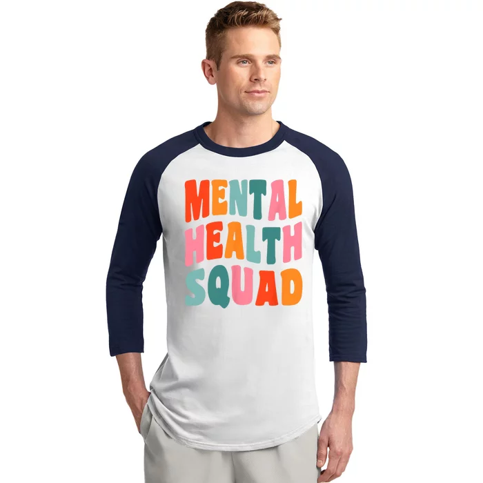 Mental Health Squad Awareness Baseball Sleeve Shirt