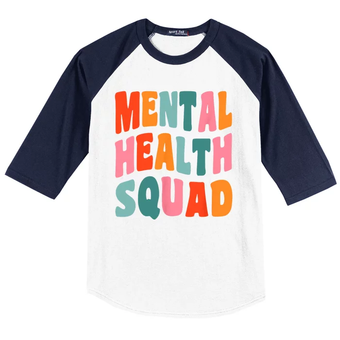 Mental Health Squad Awareness Baseball Sleeve Shirt