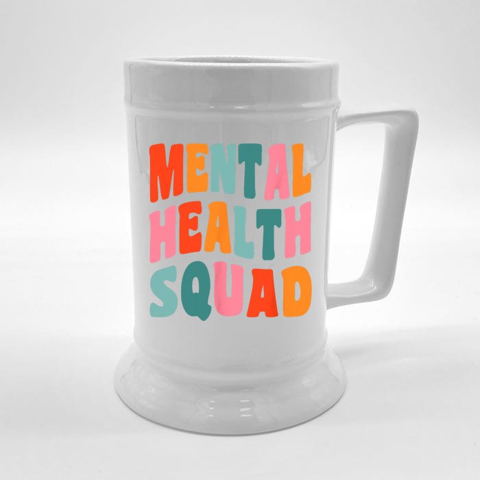 Mental Health Squad Awareness Front & Back Beer Stein