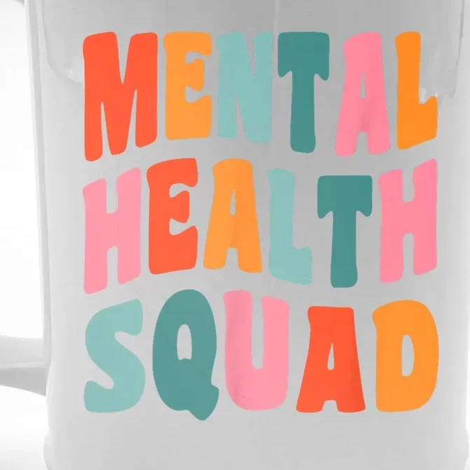 Mental Health Squad Awareness Front & Back Beer Stein