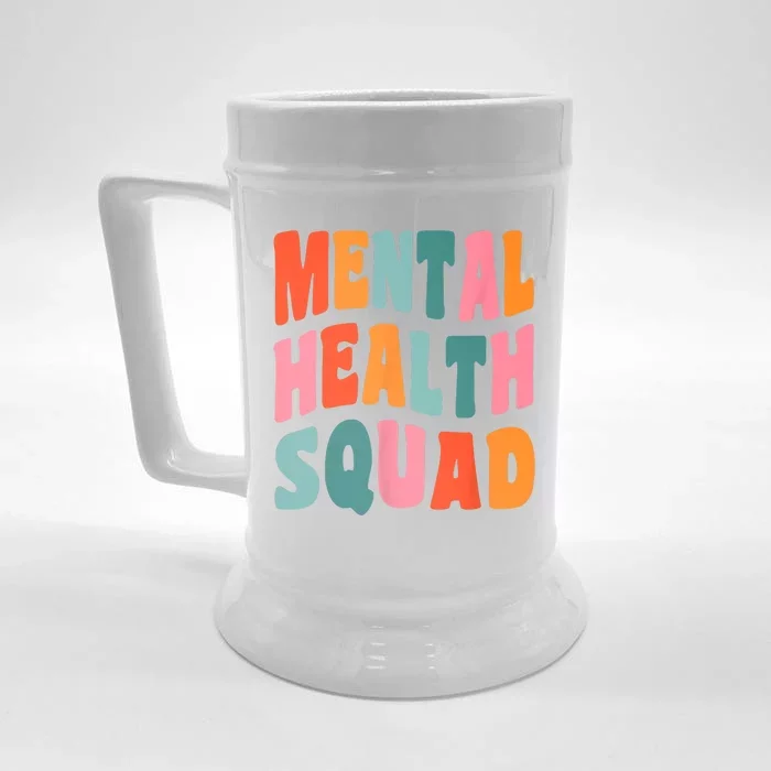 Mental Health Squad Awareness Front & Back Beer Stein