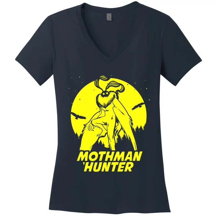 Mothman Hide & Seek Hunter Women's V-Neck T-Shirt