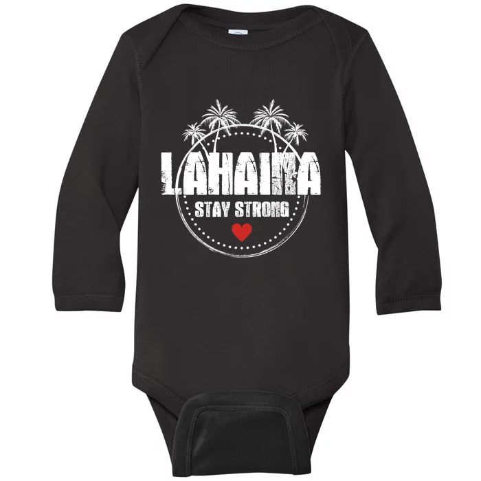 Maui Hawaii Strong Maui Lahaina Baby Long Sleeve Bodysuit