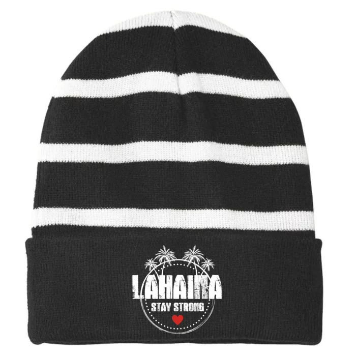 Maui Hawaii Strong Maui Lahaina Striped Beanie with Solid Band