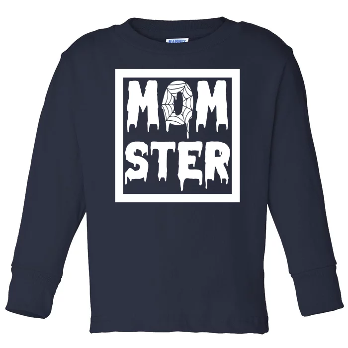 Momster Halloween Spooky Mom Toddler Long Sleeve Shirt