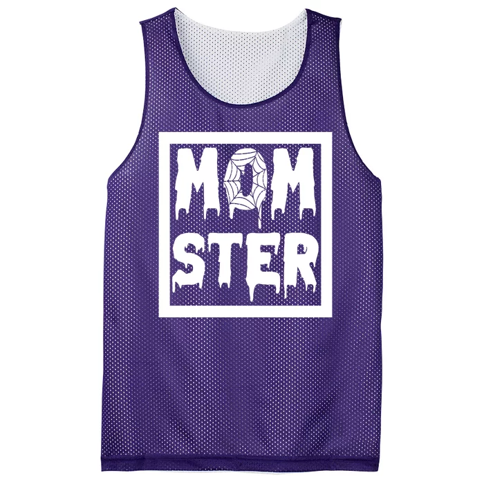 Momster Halloween Spooky Mom Mesh Reversible Basketball Jersey Tank