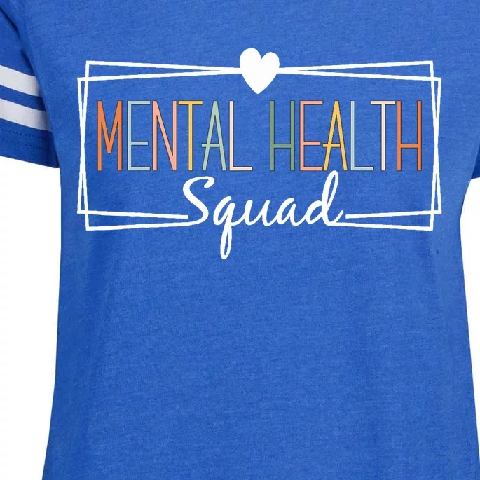 Mental Health Squad Brain Illness Mental Health Awareness Enza Ladies Jersey Football T-Shirt