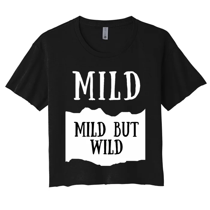 Mild Hot Sauce Packet Group Costume Women's Crop Top Tee