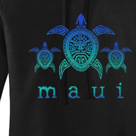 Maui Hawaii Sea Turtles Hawaiian Scuba Diving Souvenir Women's Pullover Hoodie