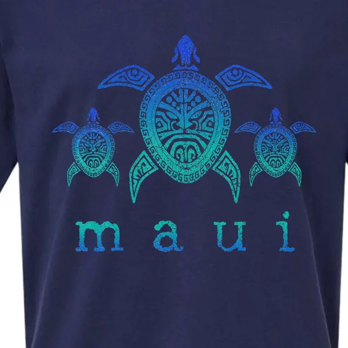 Maui Hawaii Sea Turtles Hawaiian Scuba Diving Souvenir Sueded Cloud Jersey T-Shirt