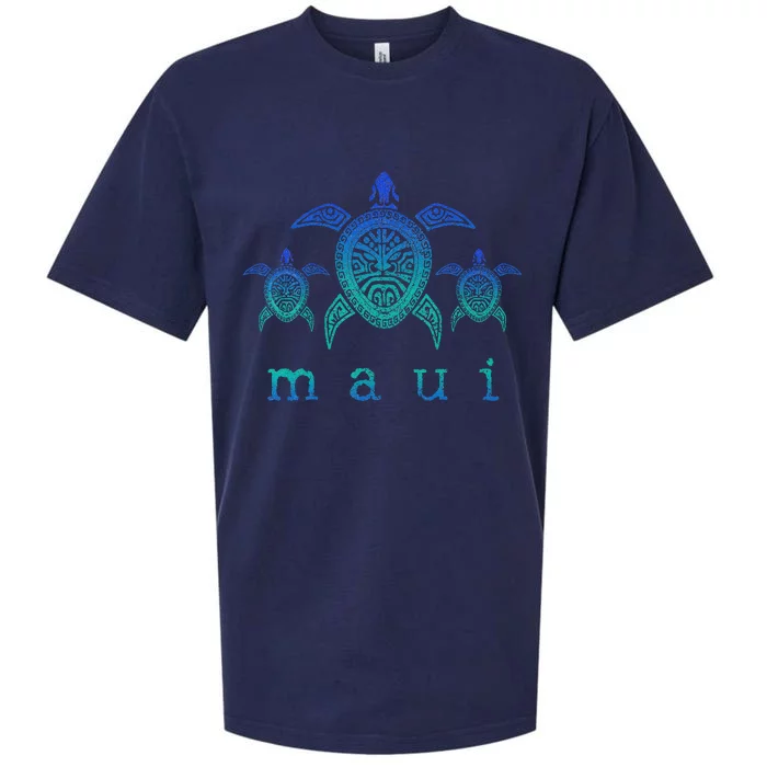 Maui Hawaii Sea Turtles Hawaiian Scuba Diving Souvenir Sueded Cloud Jersey T-Shirt