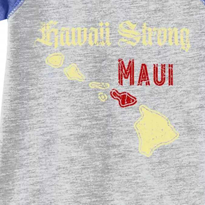 Maui Hawaii Strong Distressed Look Hawaii Infant Baby Jersey Bodysuit