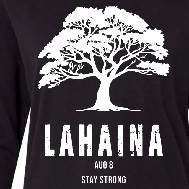 Maui Hawaii Strong Maui Wildfire Lahaina Survivor Womens Cotton Relaxed Long Sleeve T-Shirt