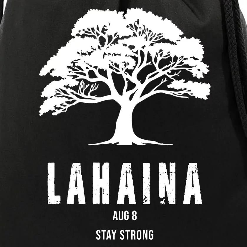 Maui Hawaii Strong Maui Wildfire Lahaina Survivor Drawstring Bag