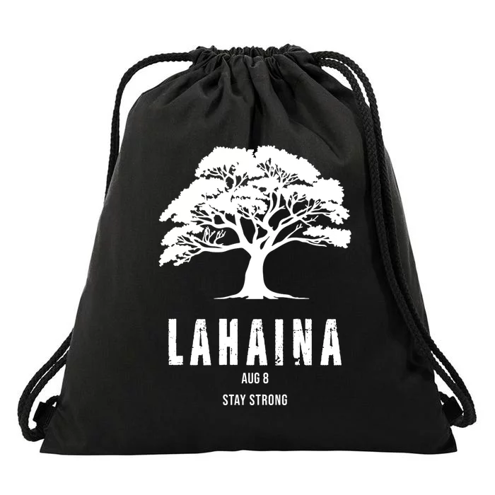 Maui Hawaii Strong Maui Wildfire Lahaina Survivor Drawstring Bag