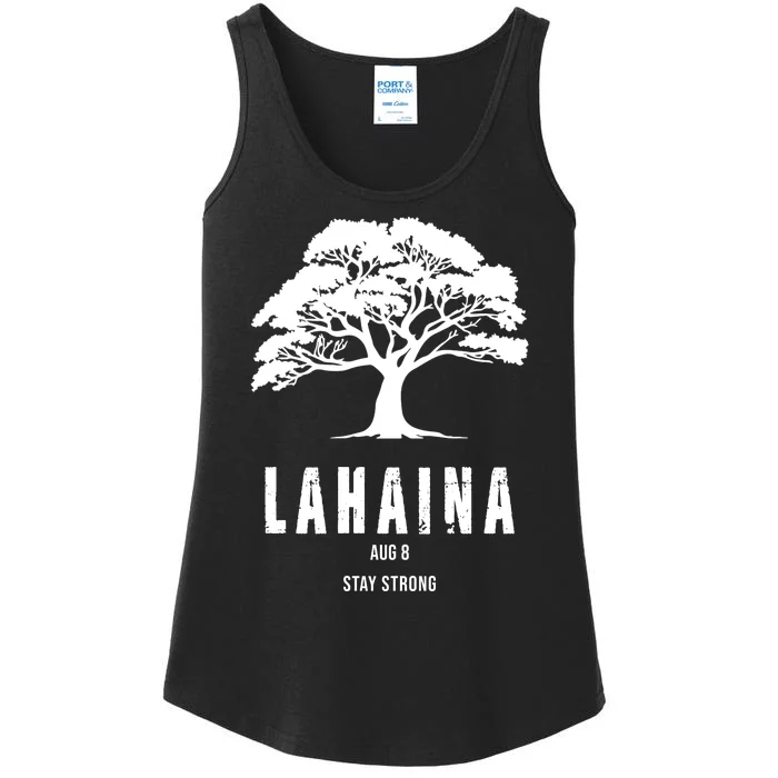 Maui Hawaii Strong Maui Wildfire Lahaina Survivor Ladies Essential Tank