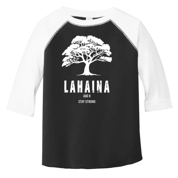 Maui Hawaii Strong Maui Wildfire Lahaina Survivor Toddler Fine Jersey T-Shirt