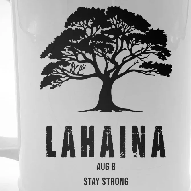 Maui Hawaii Strong Maui Wildfire Lahaina Survivor Front & Back Beer Stein