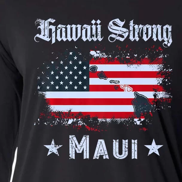 Maui Hawaii Strong Distressed Look Hawaii Cooling Performance Long Sleeve Crew