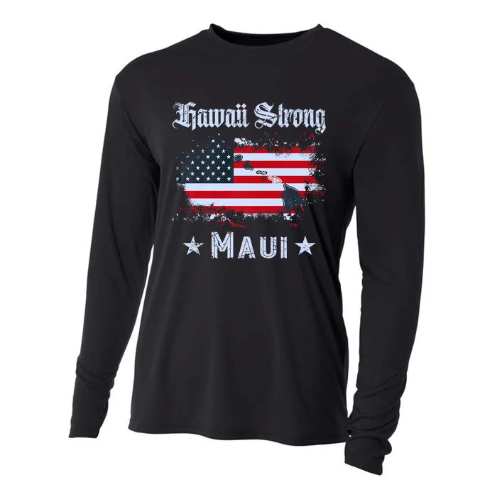 Maui Hawaii Strong Distressed Look Hawaii Cooling Performance Long Sleeve Crew