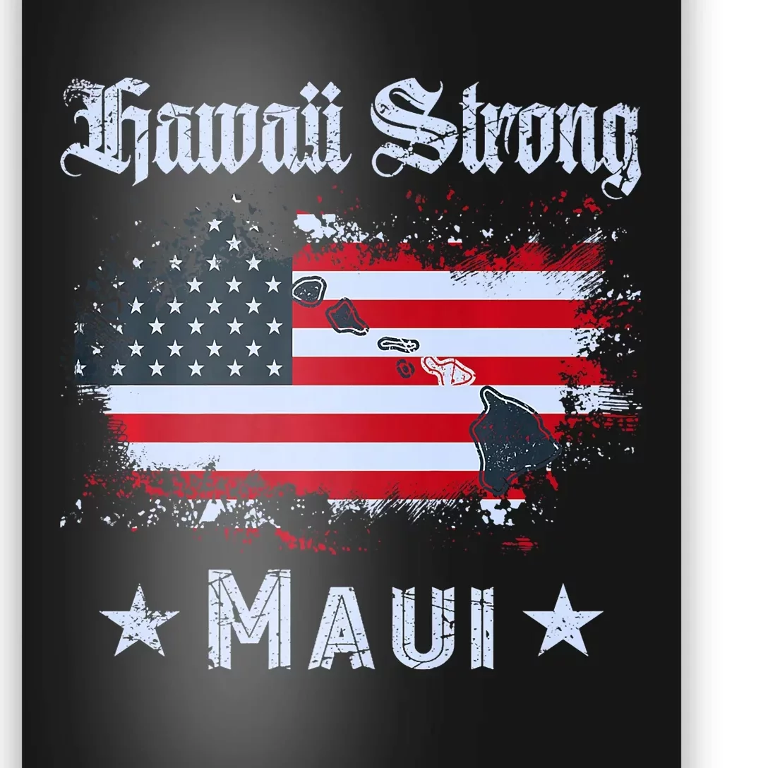 Maui Hawaii Strong Distressed Look Hawaii Poster