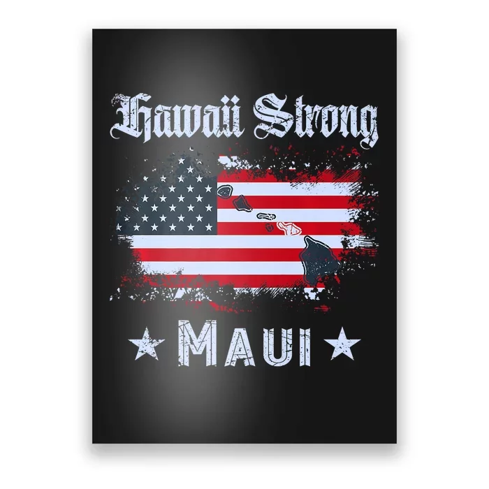 Maui Hawaii Strong Distressed Look Hawaii Poster