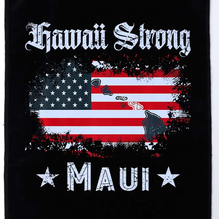 Maui Hawaii Strong Distressed Look Hawaii Platinum Collection Golf Towel