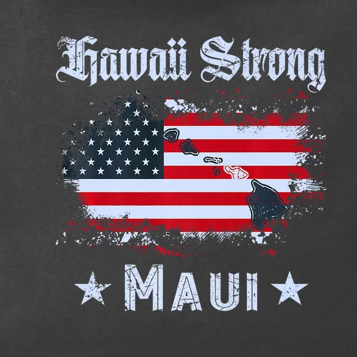 Maui Hawaii Strong Distressed Look Hawaii Zip Tote Bag