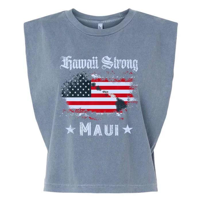 Maui Hawaii Strong Distressed Look Hawaii Garment-Dyed Women's Muscle Tee