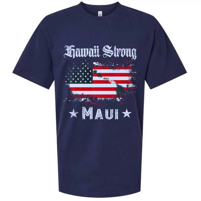 Maui Hawaii Strong Distressed Look Hawaii Sueded Cloud Jersey T-Shirt