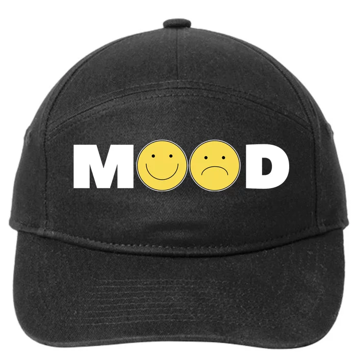 Mood Happy Sad Smile Face 7-Panel Snapback Hat