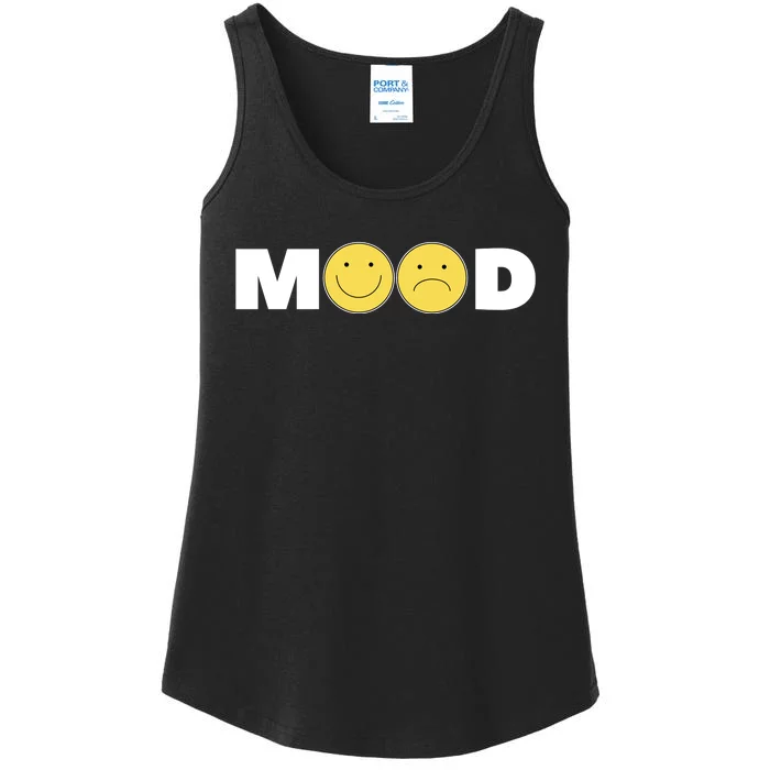 Mood Happy Sad Smile Face Ladies Essential Tank