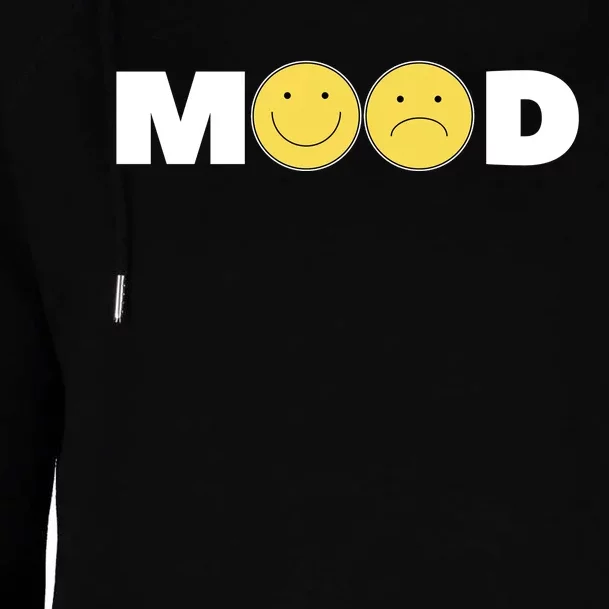 Mood Happy Sad Smile Face Womens Funnel Neck Pullover Hood