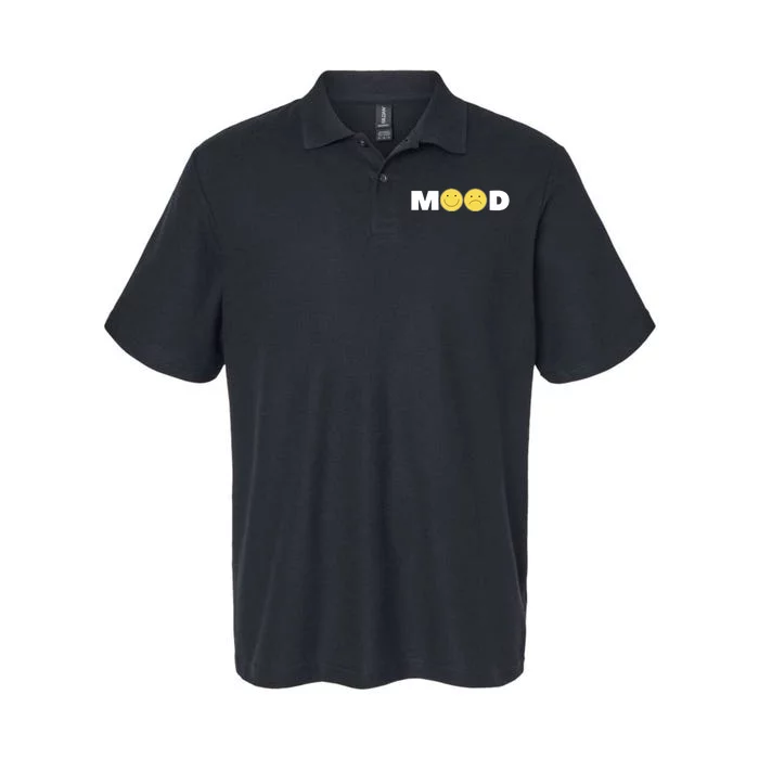 Mood Happy Sad Smile Face Softstyle Adult Sport Polo